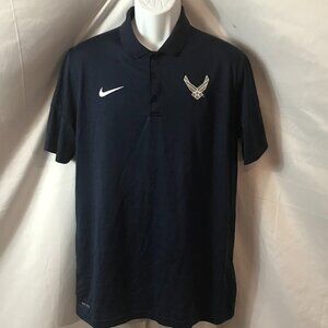 Nike Air Force Academy Activewear Athletic Sport Cut Polo Shirt